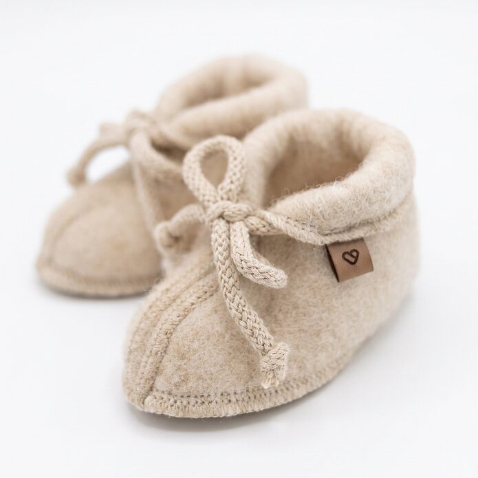 Children’s light natural wool boots, Zaffiro