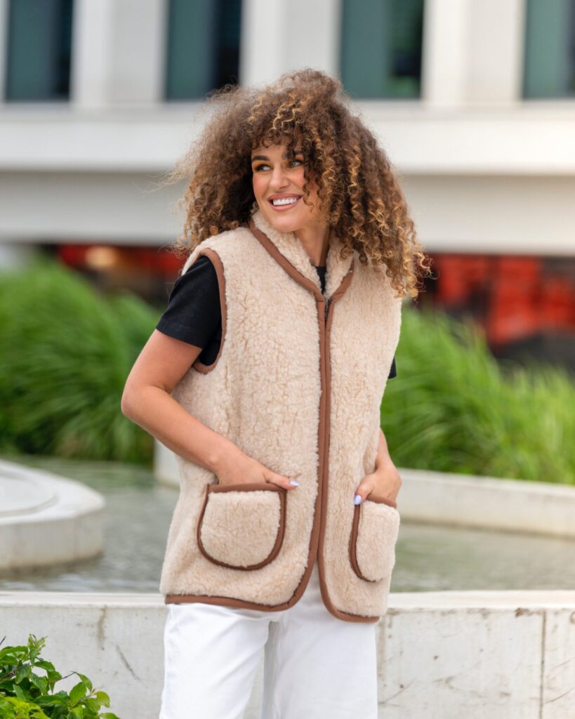 Brown Merino wool vest “unisex”, WoolLando