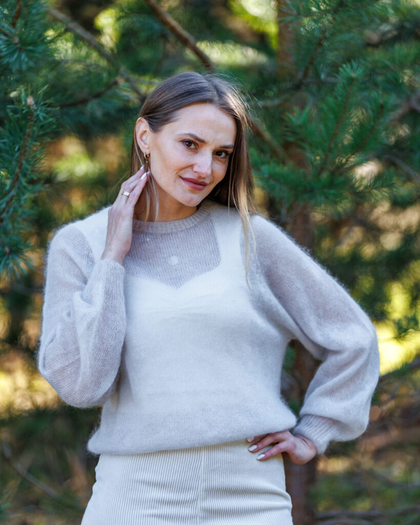 Kid mohair wool sweater SHADY