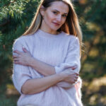 Kid mohair wool sweater BABY PINK