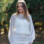 Kid mohair wool sweater PERLAS