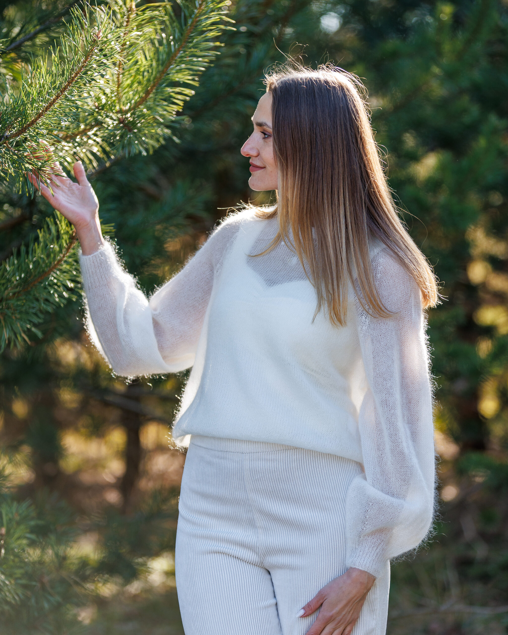 Kid mohair wool sweater PERLAS