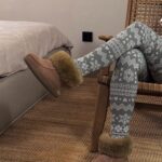 Women’s brown natural fur leather ankle boots SONA, WoolLando