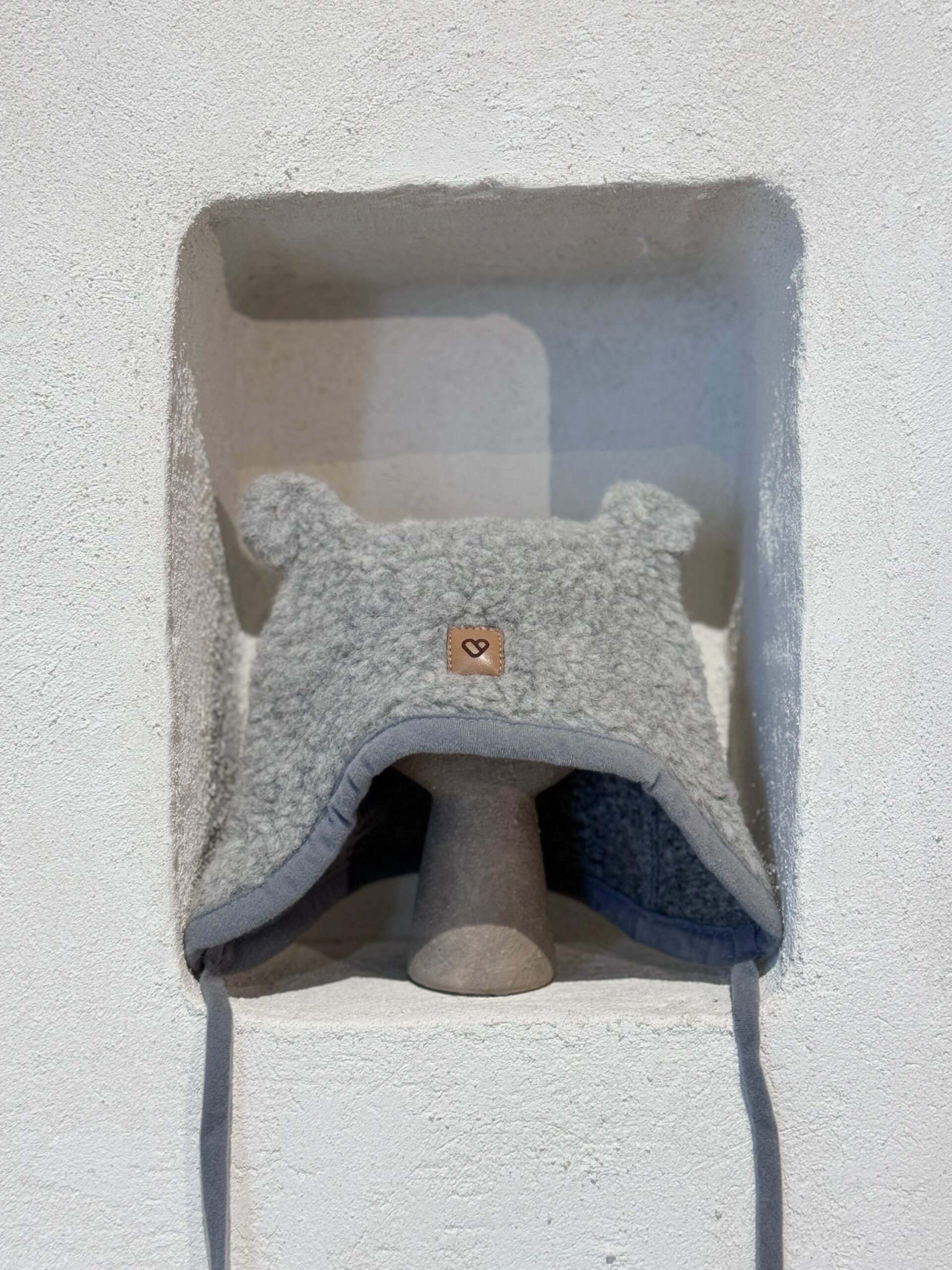 Children’s grey lamb wool hat, Zaffiro