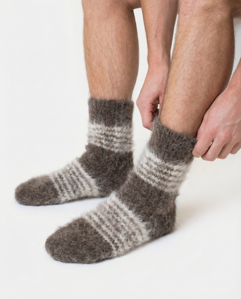 Circulation-improving 100% Siberian Husky wool socks, WoolLando