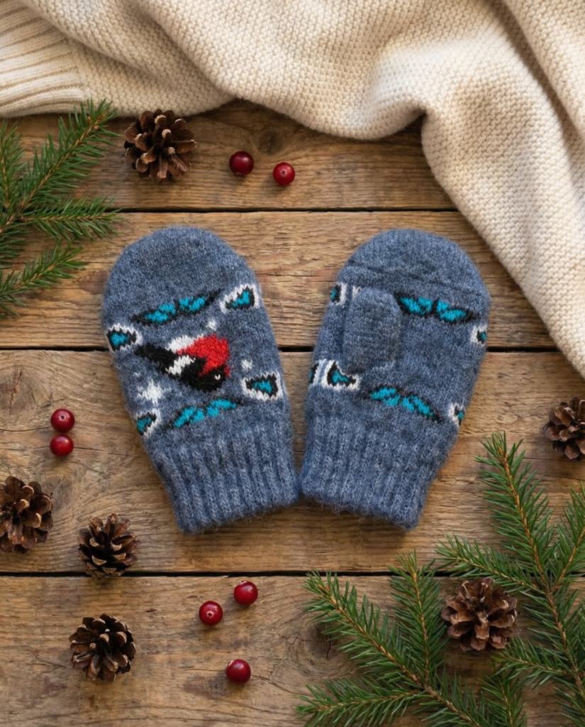 Children’s wool mittens SNIEGENA, WoolLando