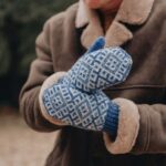 Men’s merino wool mittens DIAMOND, WoolLando
