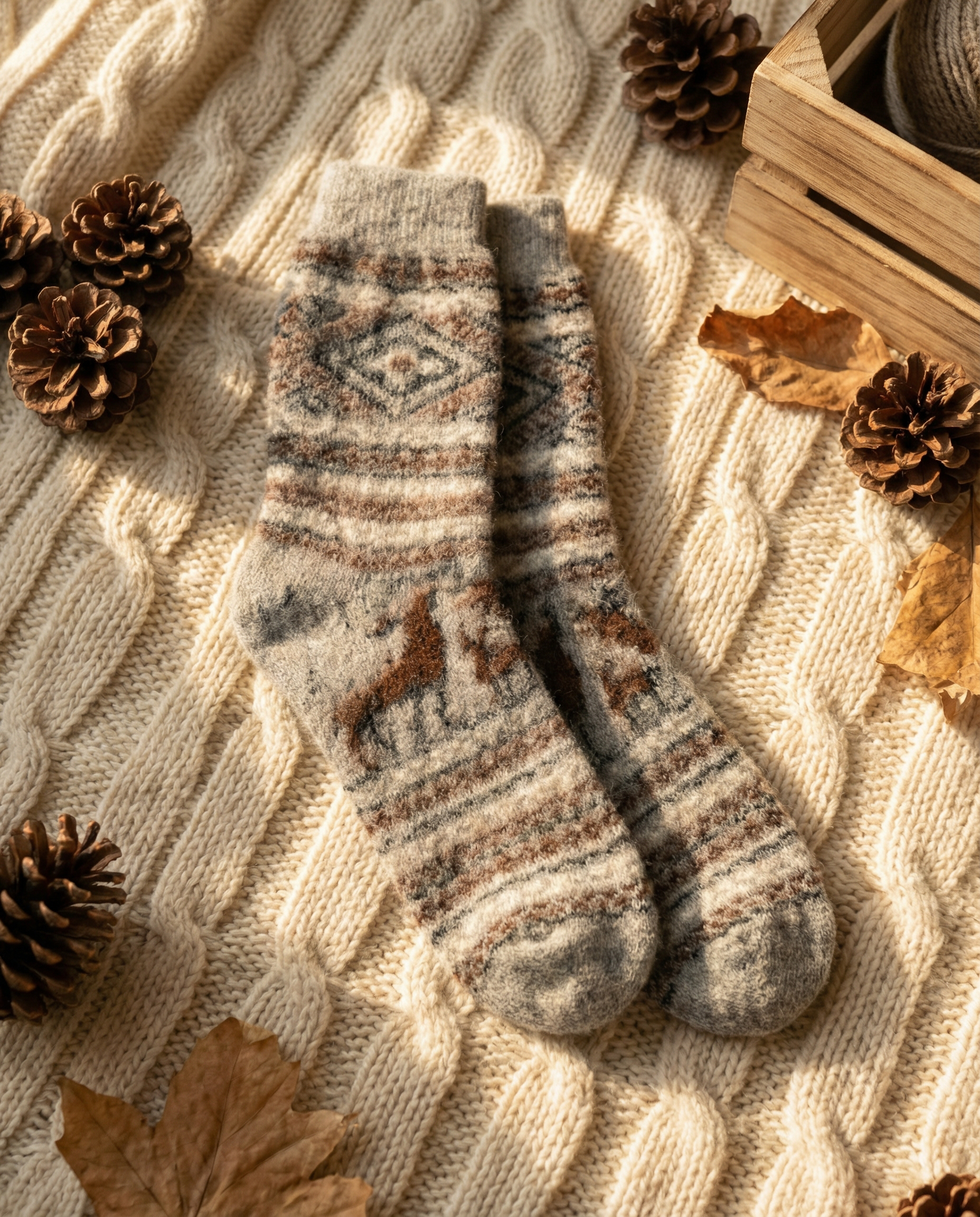 Merino wool socks DEER, WoolLando