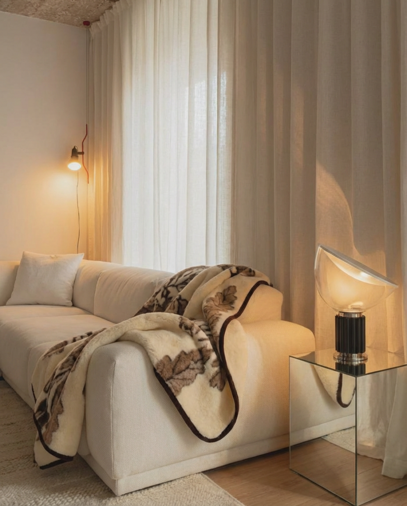 100% merino wool lightweight duvet – throw OAK, WoolLando