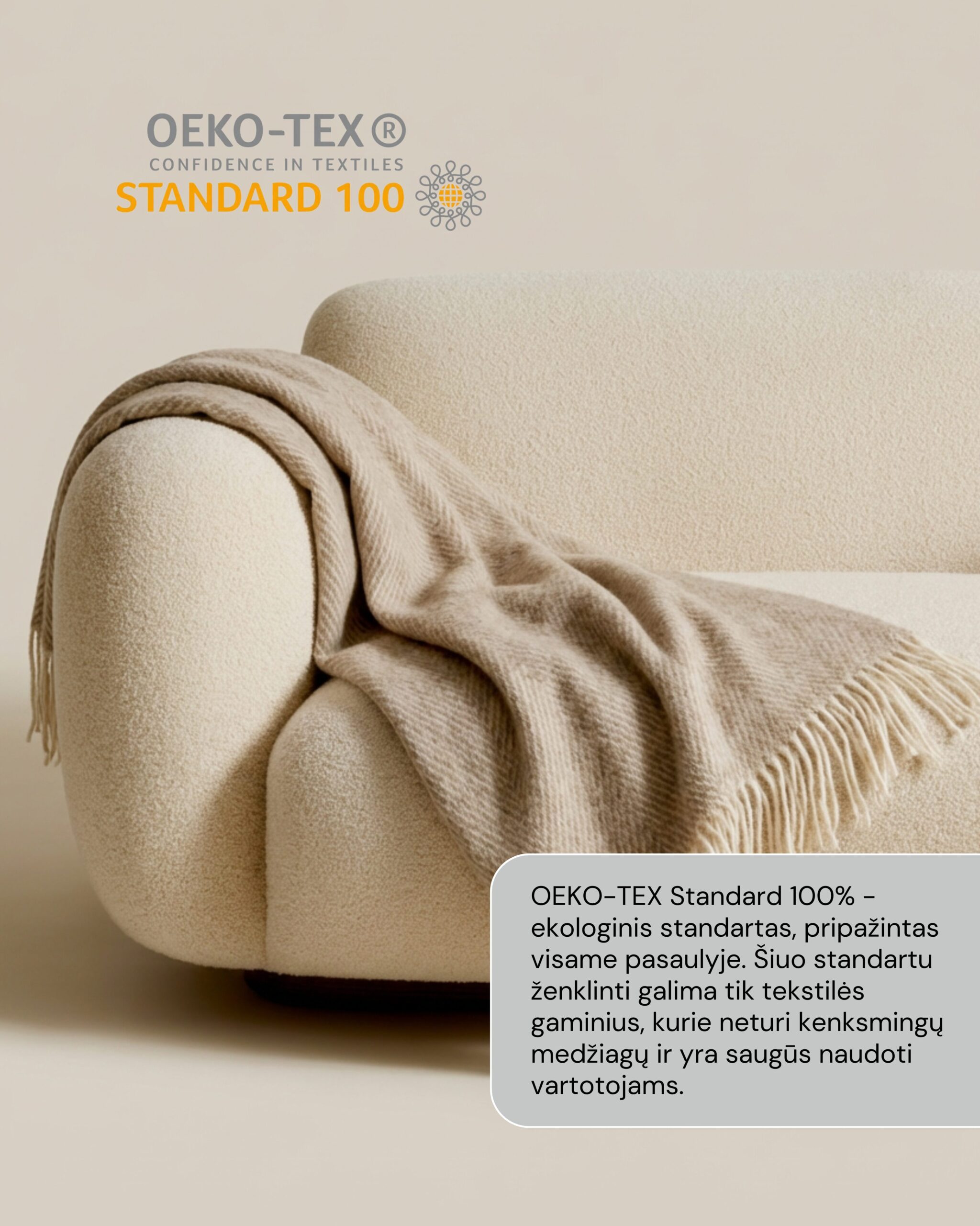 New Zealand sheep wool blanket STRIPED BROWN, WoolLando