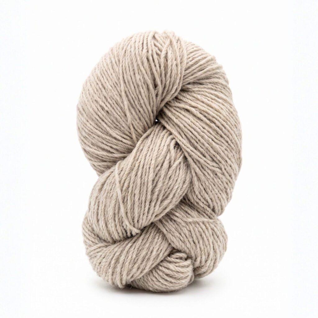 New Zealand sheep wool yarn 1 kg – LIGHT BROWN, WoolLando
