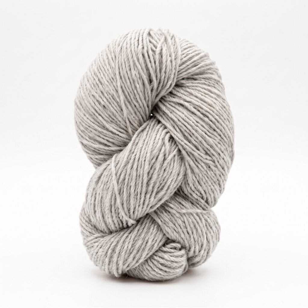 New Zealand sheep wool yarn 1 kg – LIGHT GREY, WoolLando