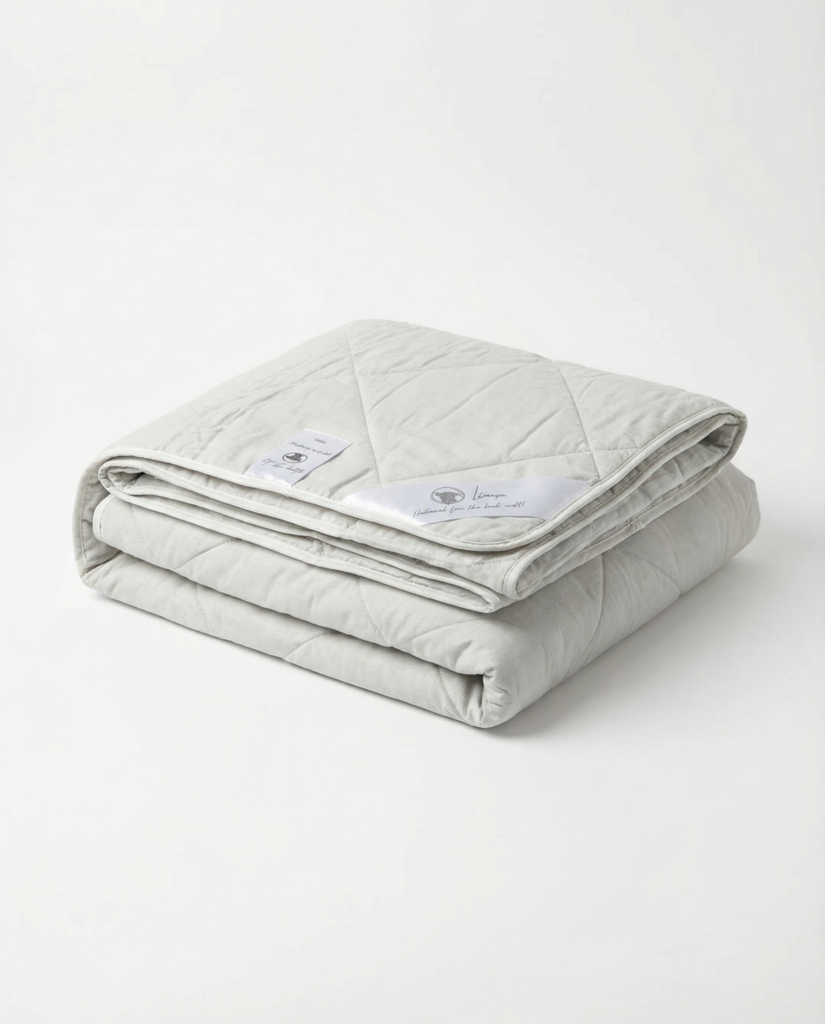 Luxury anti-allergic blanket natural LINEN