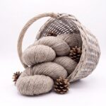 Sheep wool yarn 1 kg – BROWN, WoolLando