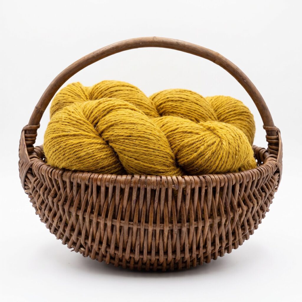 Sheep wool yarn 1 kg – MUSTARD YELLOW, WoolLando