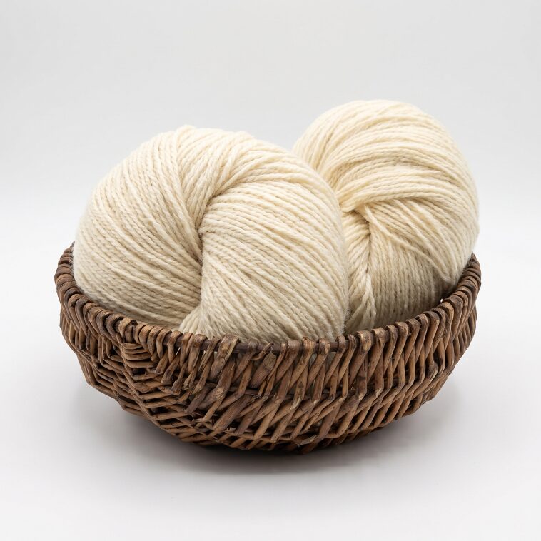 Sheep wool yarn 1 kg – WHITE, WoolLando