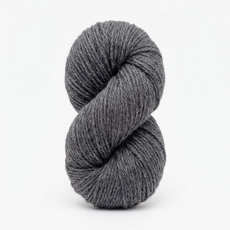 Sheep wool yarn 1 kg – DARK GREY, WoolLando