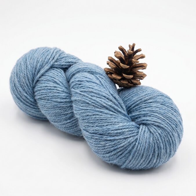 Sheep wool yarn 1 kg – LIGHT SKY BLUE, WoolLando