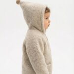 Children’s cream lamb wool jacket, Zaffiro