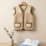 Children’s merino and camel wool vest, WoolLando