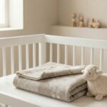 Children’s cream wool blanket LITTLE SHEEP