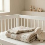 Children’s brown wool blanket TEDDY BEAR