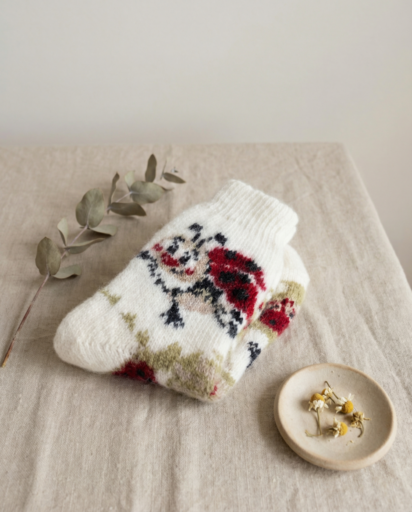 Children’s merino wool socks LADYBUG, WoolLando