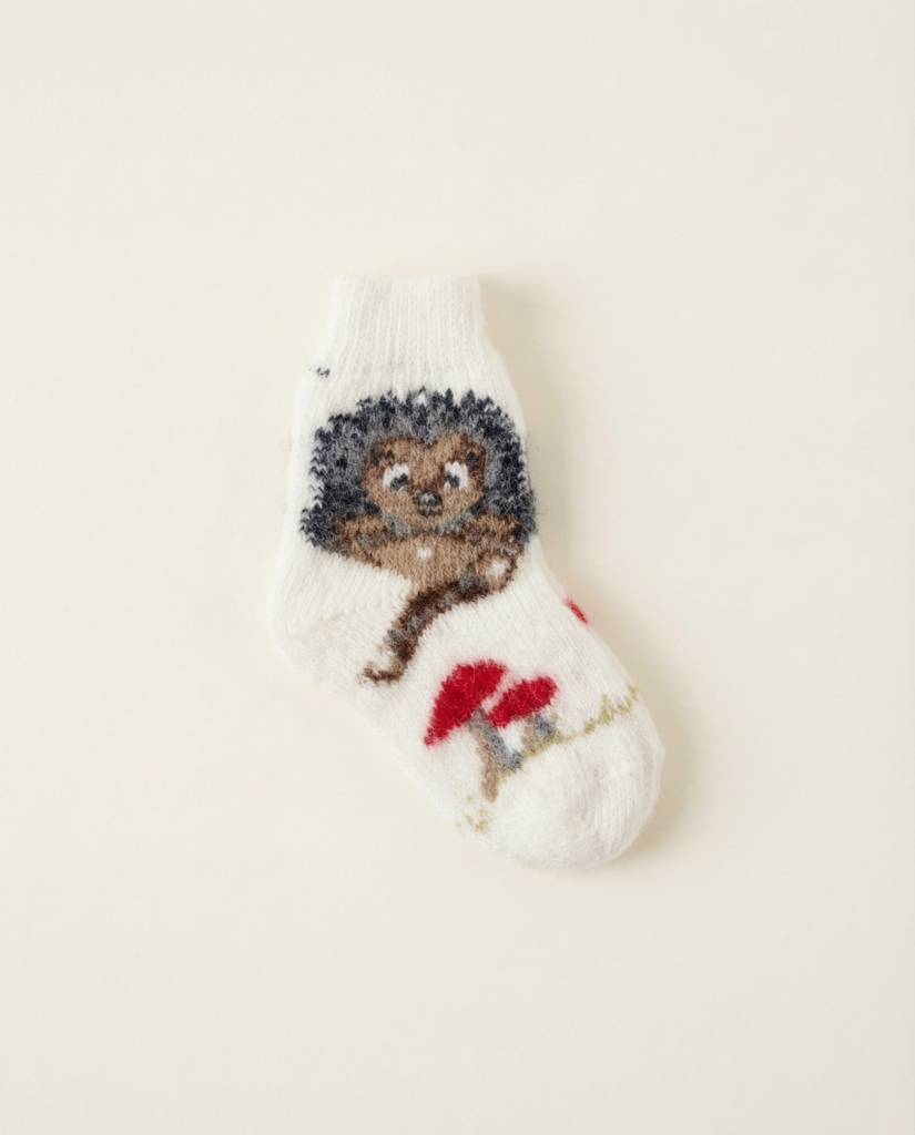 Children’s merino wool socks HEDGEHOG, WoolLando