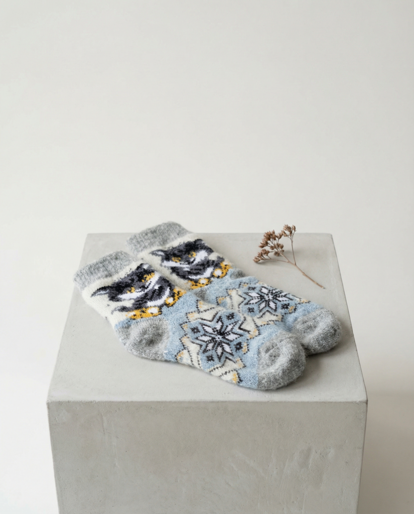 Children’s merino wool socks KITTEN, WoolLando