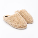 Merino wool cream slippers CAPPUCCINO, WoolLando