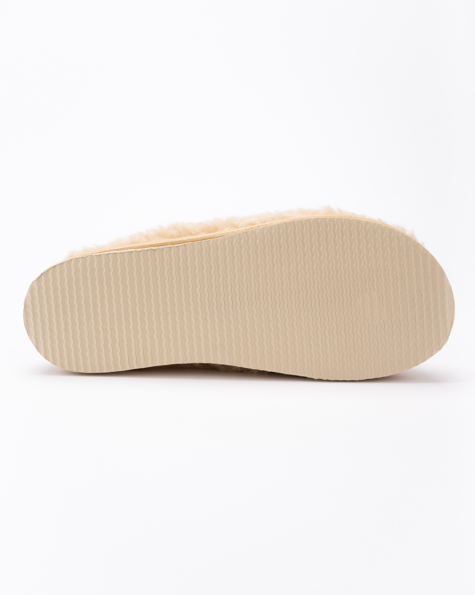 Merino wool cream slippers CAPPUCCINO, WoolLando