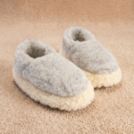 Merino wool ankle boot slippers PELENĖ, WoolLando