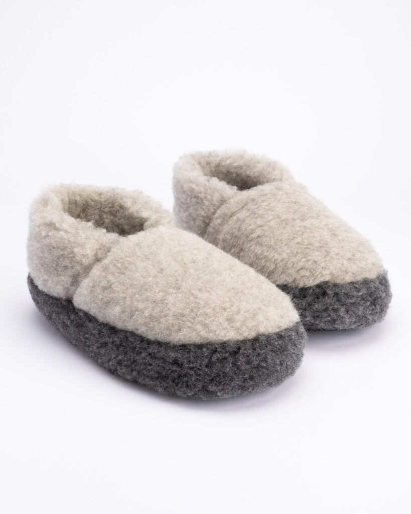 Merino wool boot-style slippers LEAD, WoolLando