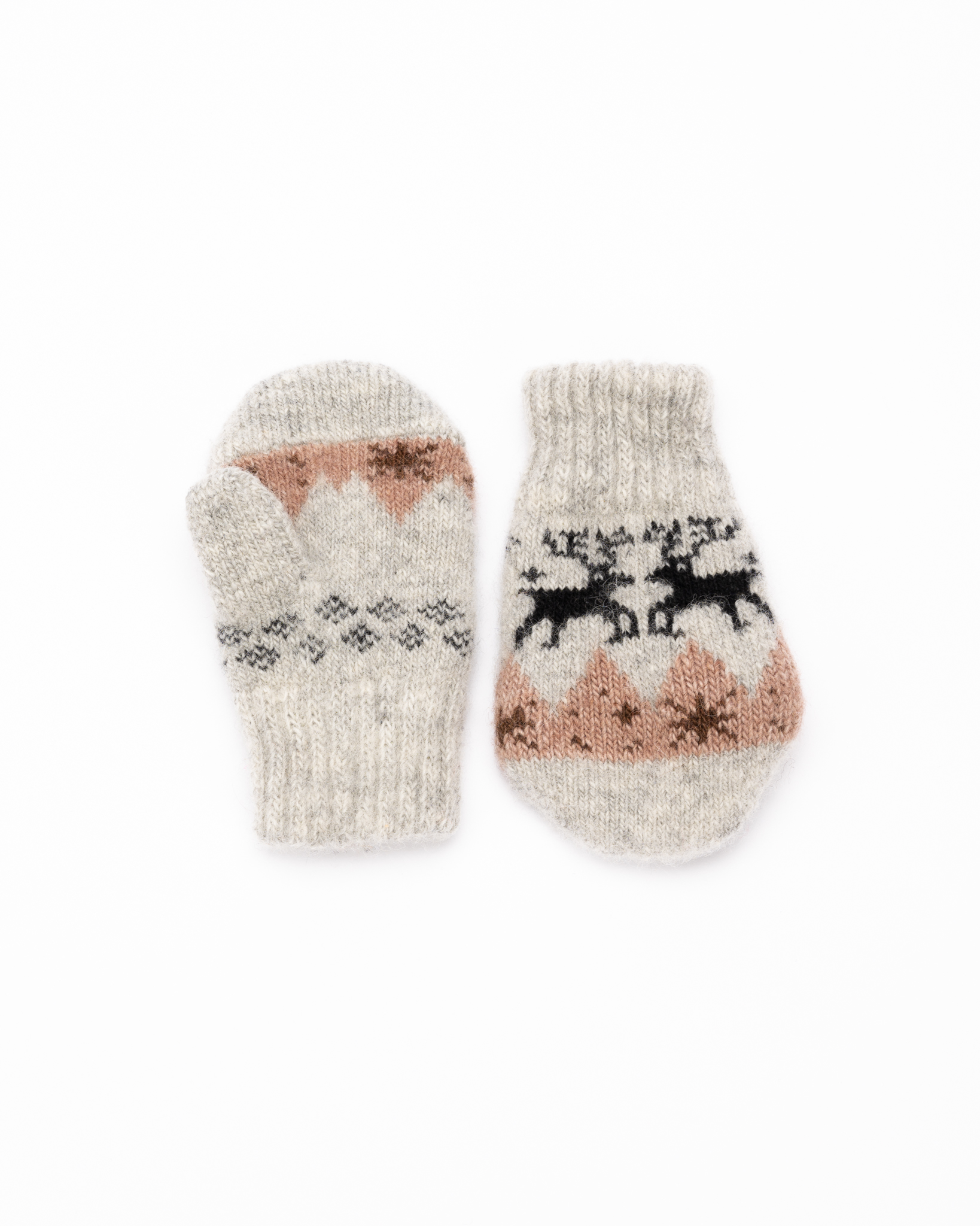 Children’s wool mittens RUDOLFAS, WoolLando