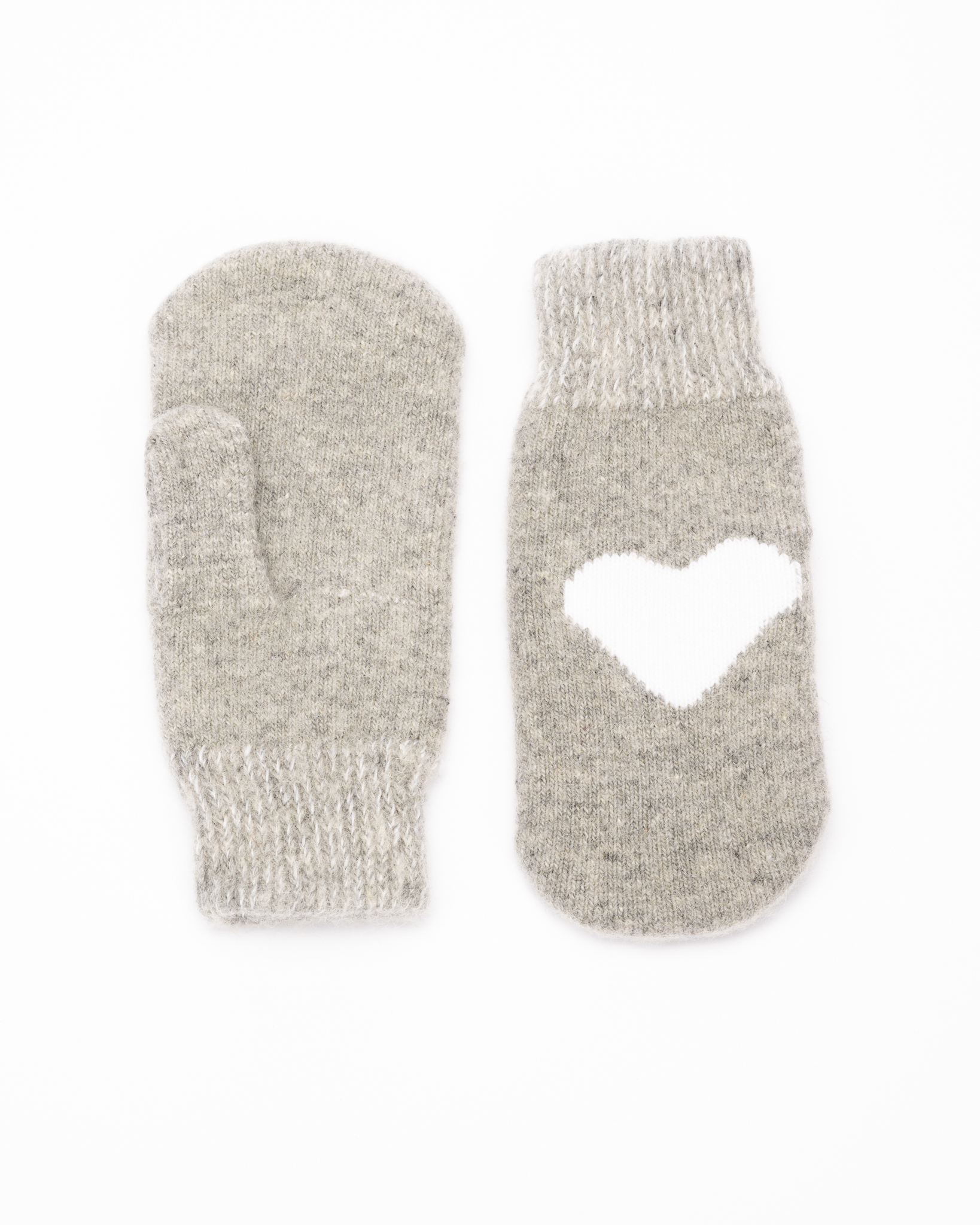 Children’s wool mittens HEART, WoolLando