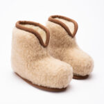 Merino wool ankle slippers SMILTĖ, WoolLando