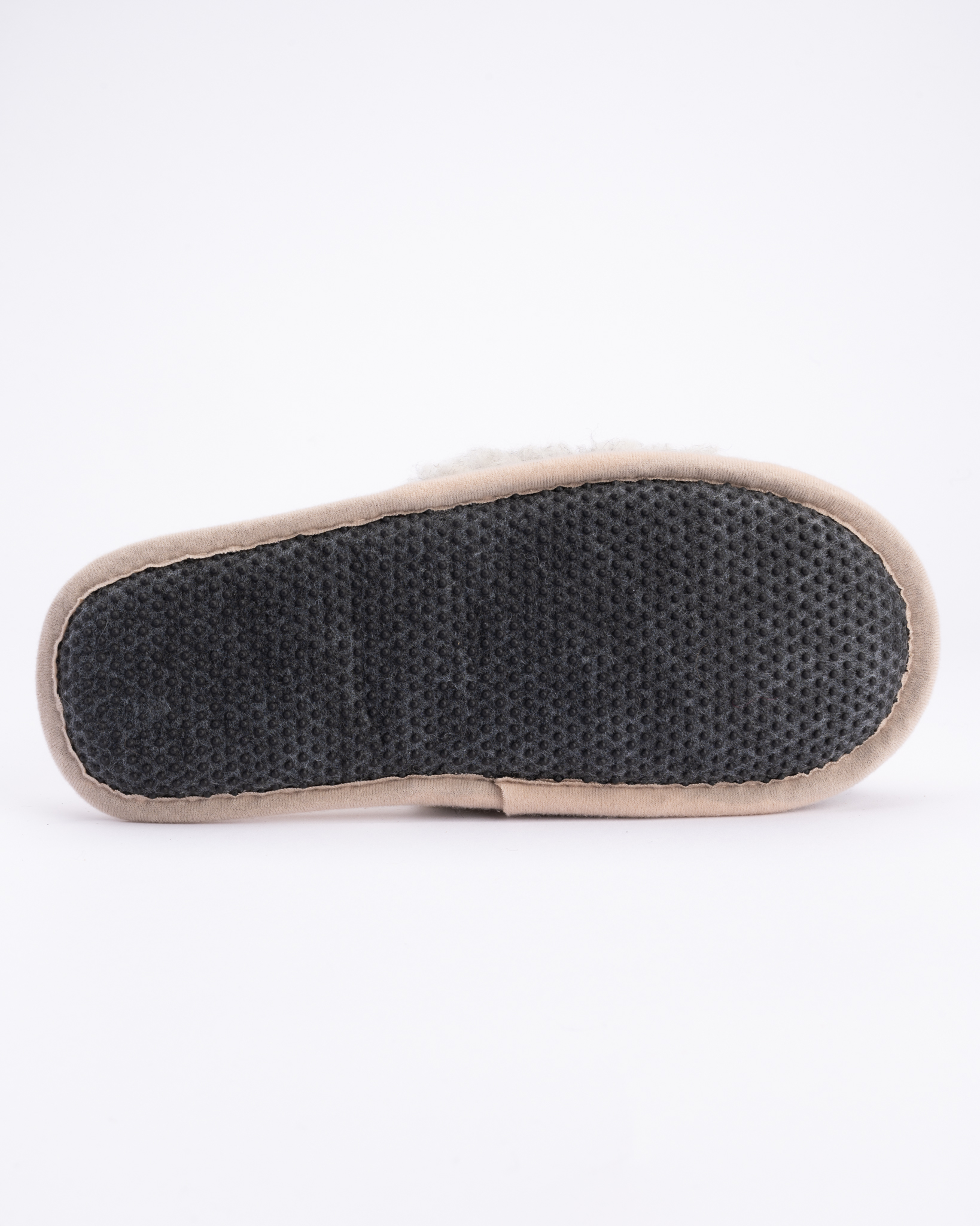 Light grey Merino wool slippers KIKO, WoolLando