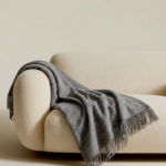 New Zealand sheep wool blanket GREY, WoolLando