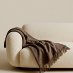 New Zealand sheep wool blanket COCOA BROWN, WoolLando