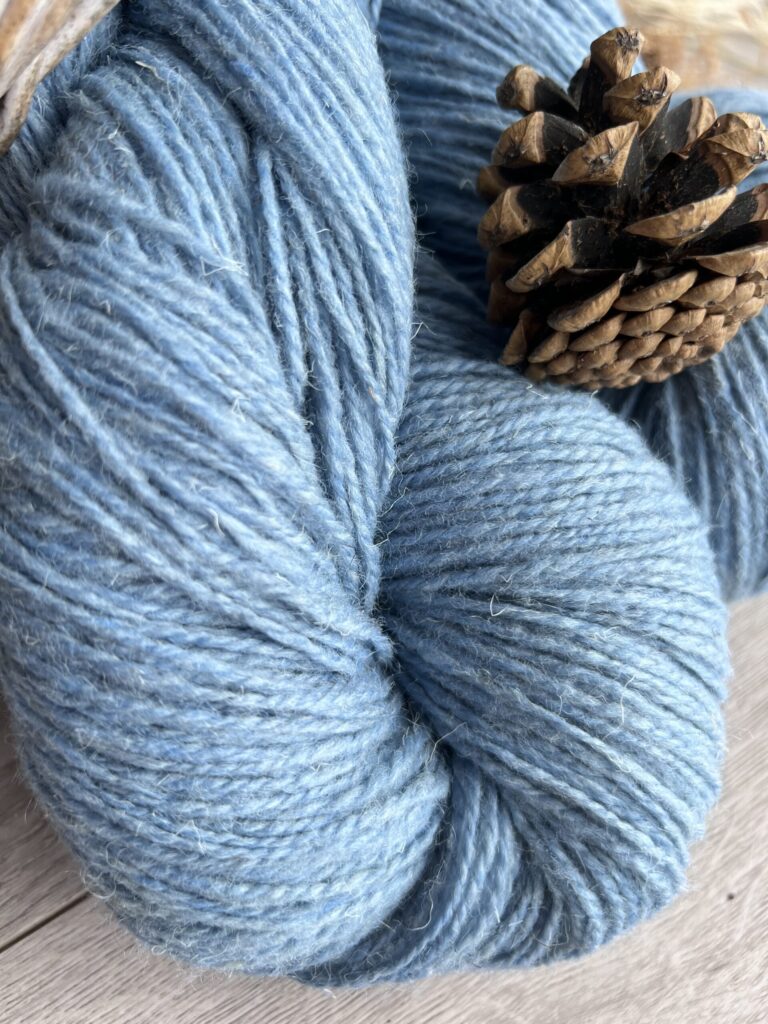 Sheep wool yarn 1 kg – LIGHT SKY BLUE, WoolLando