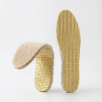 Natural pressed wool light insoles with foil, WoolLando