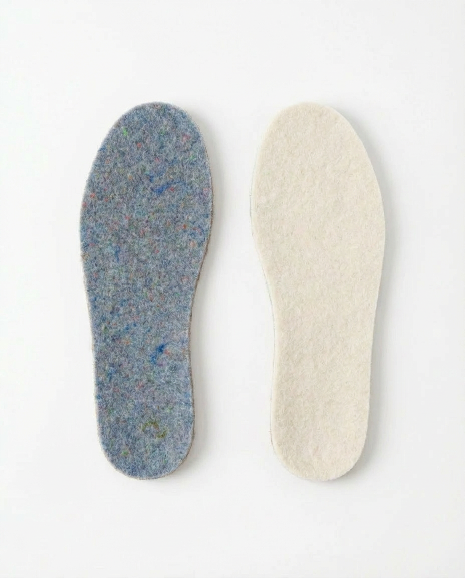 Natural pressed wool insoles, WoolLando