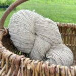 50% dog wool / 50% sheep wool yarn 1 kg – LIGHT YELLOWISH, WoolLando