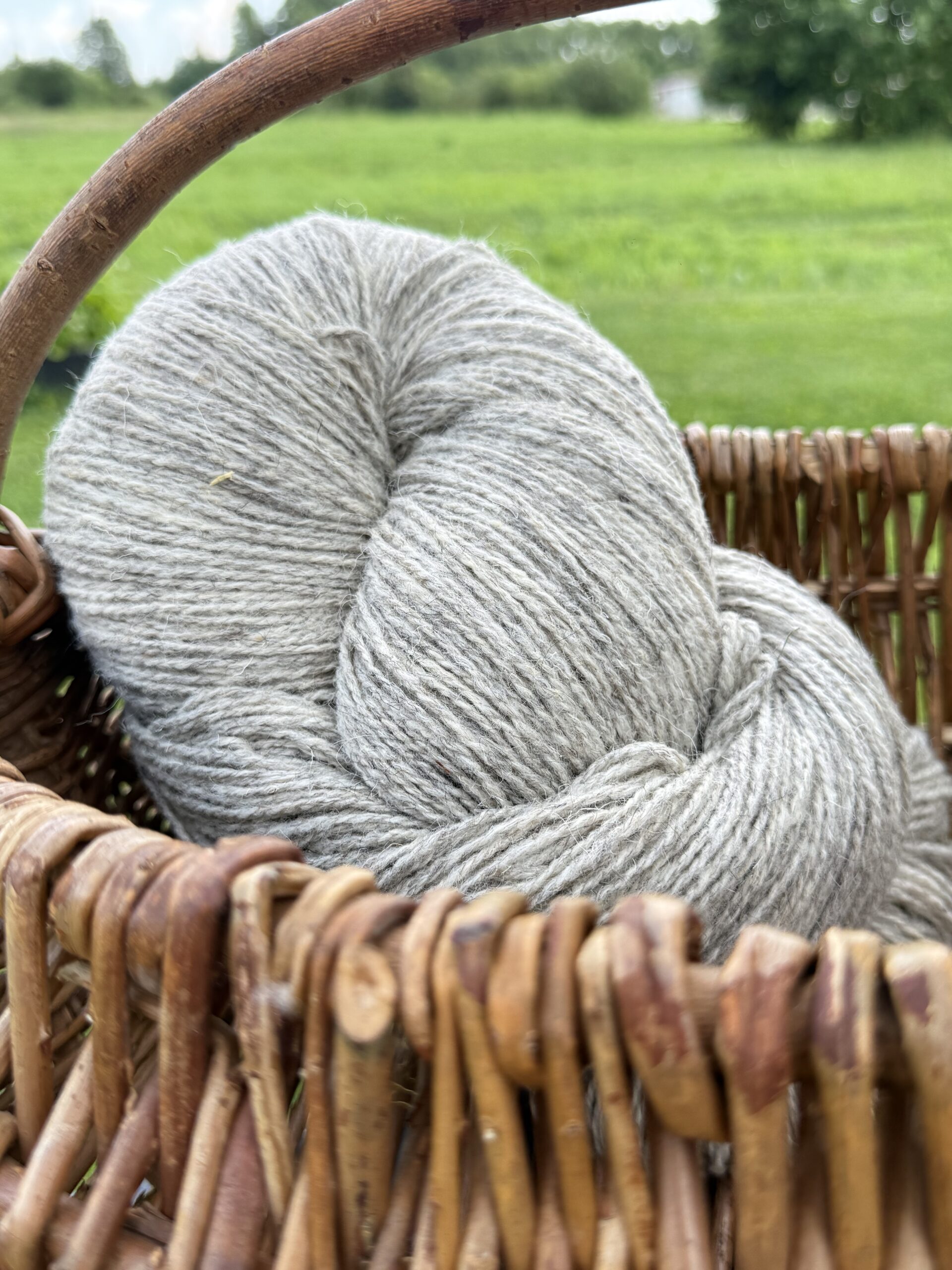 50% dog wool, 50% sheep wool yarn 1 kg – LIGHT GREY, WoolLando