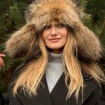 Natural fox fur hat LUNA