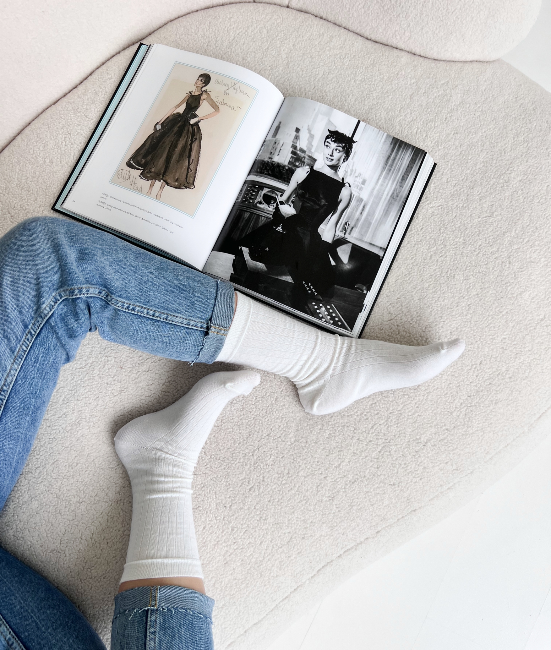 White merino wool socks, WoolLando