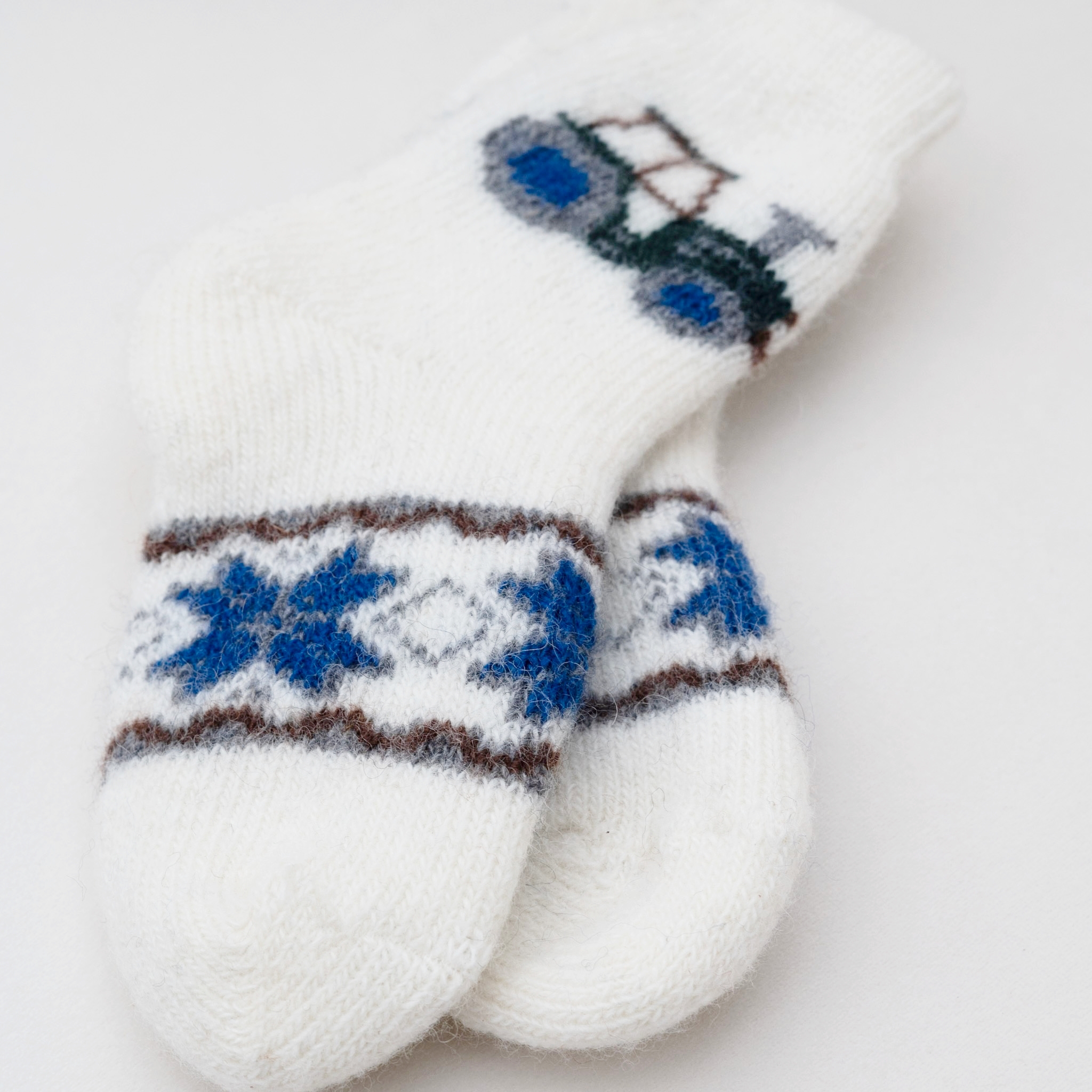 Children’s merino wool socks TRACTOR, WoolLando