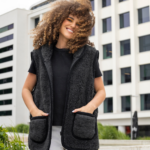 Dark grey Merino wool vest “unisex”, WoolLando