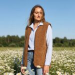 Camel wool vest AJA “unisex”, WoolLando