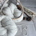 50% dog wool, 50% sheep wool yarn 1 kg – LIGHT GREY, WoolLando